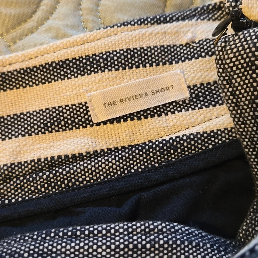 Striped Blue and White Shorts the Riviera Short from Loft - Picture 3 of 7